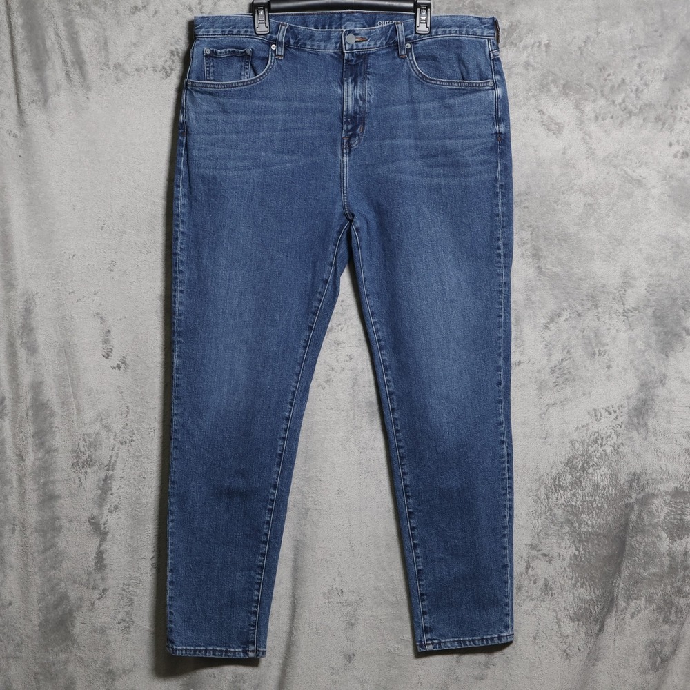 Outerknown Jeans Mens 40x32 Blue SEA‎ Drifter Tapered Fit Stretch Preppy Whisker
